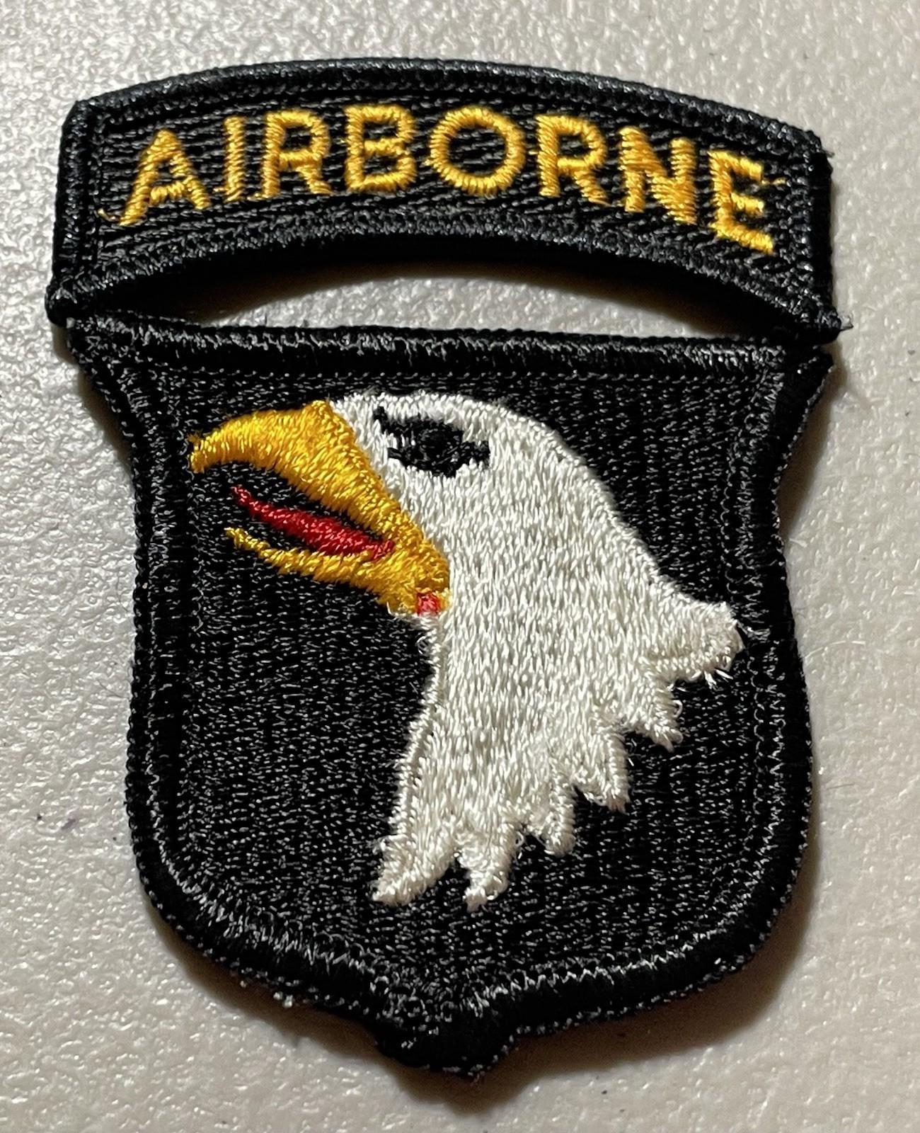 101st Airborne Division Patch Two Piece Tab US Army Vietnam Era WWII Pattern