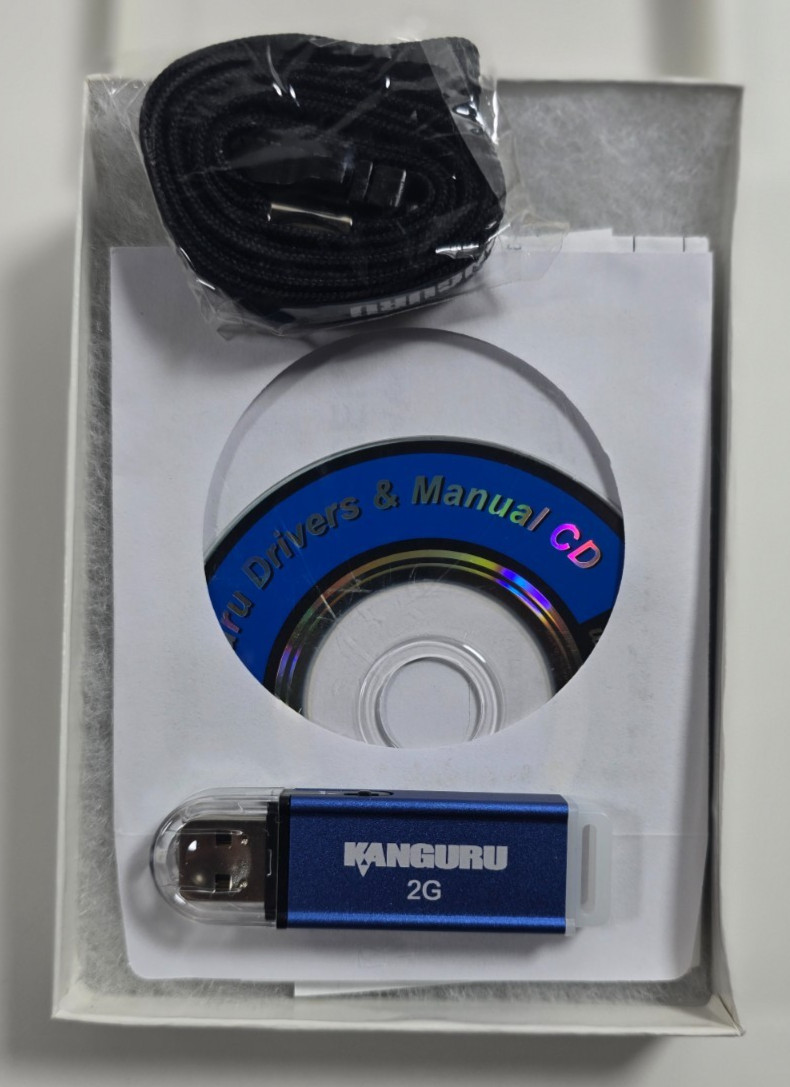 Kanguru FlashBlu 2Gb with Physical Write Protect Switch USB Lanyard