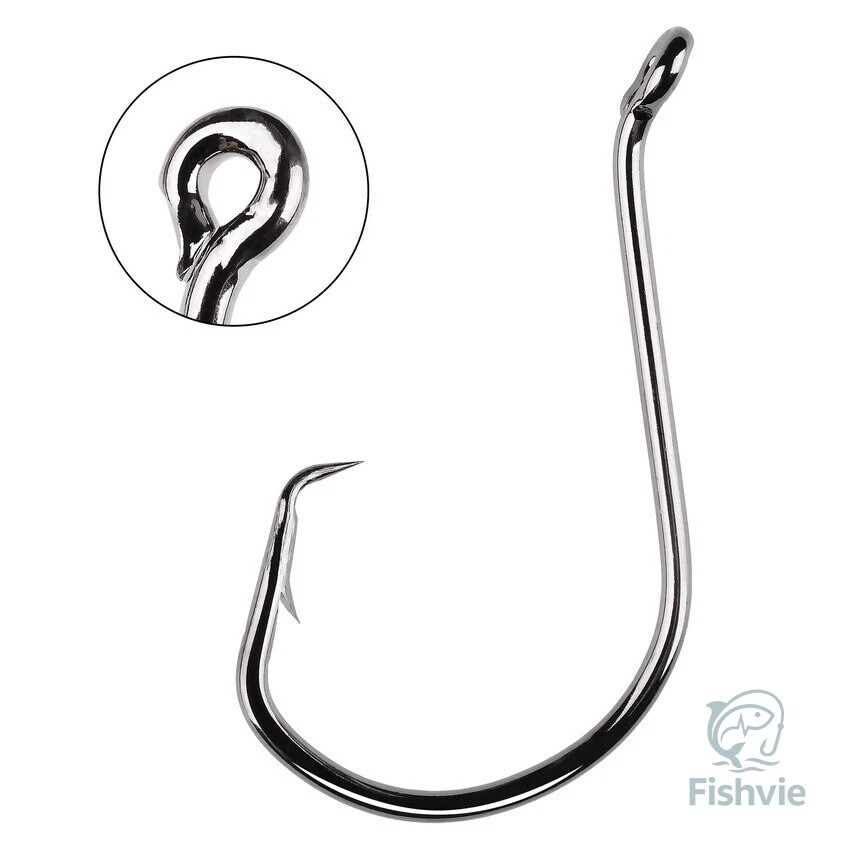 50/100pcsOctopus Circle Hooks Offset#4-10/0Saltwater Freshwater High CarbonSteel