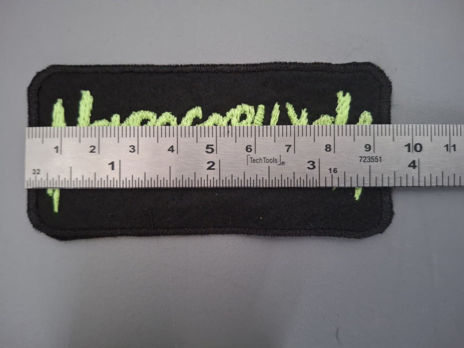 Glow In The Dark Nekrogoblikon Band Patch Black And Green