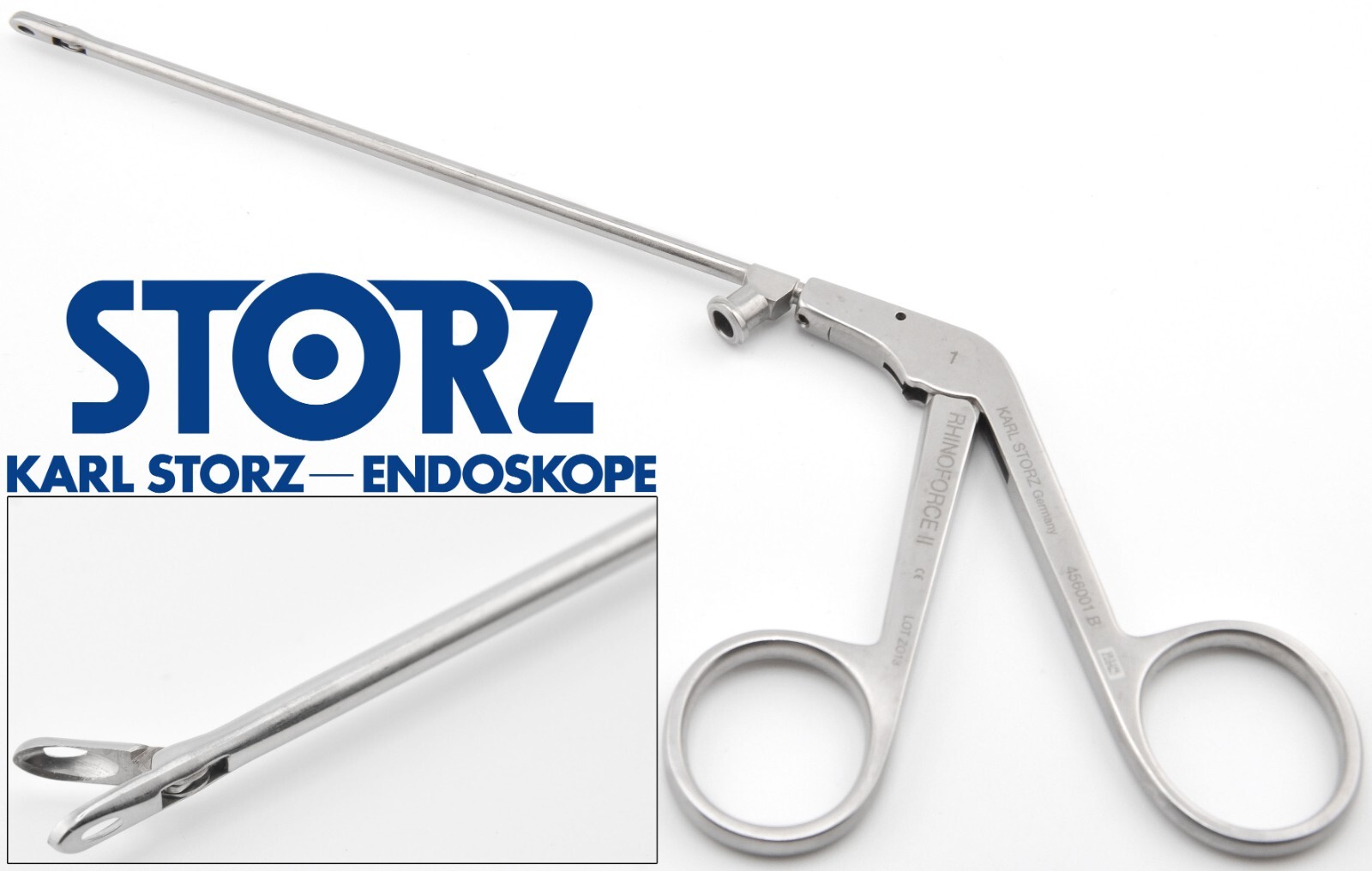 KARL STORZ 456001 B Blakesley Rhinoforce II Cutting Forceps 4x7mm Jaw 6" Size 1