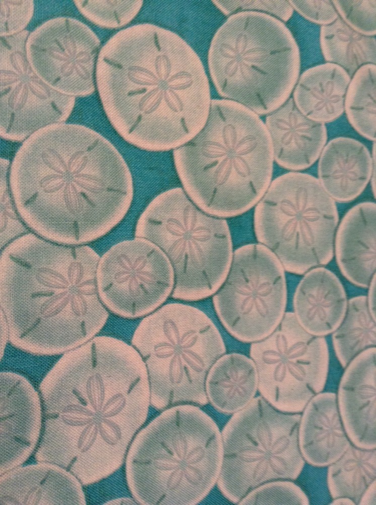 Fabric-Sand dollars 1214-02, sold by the yard