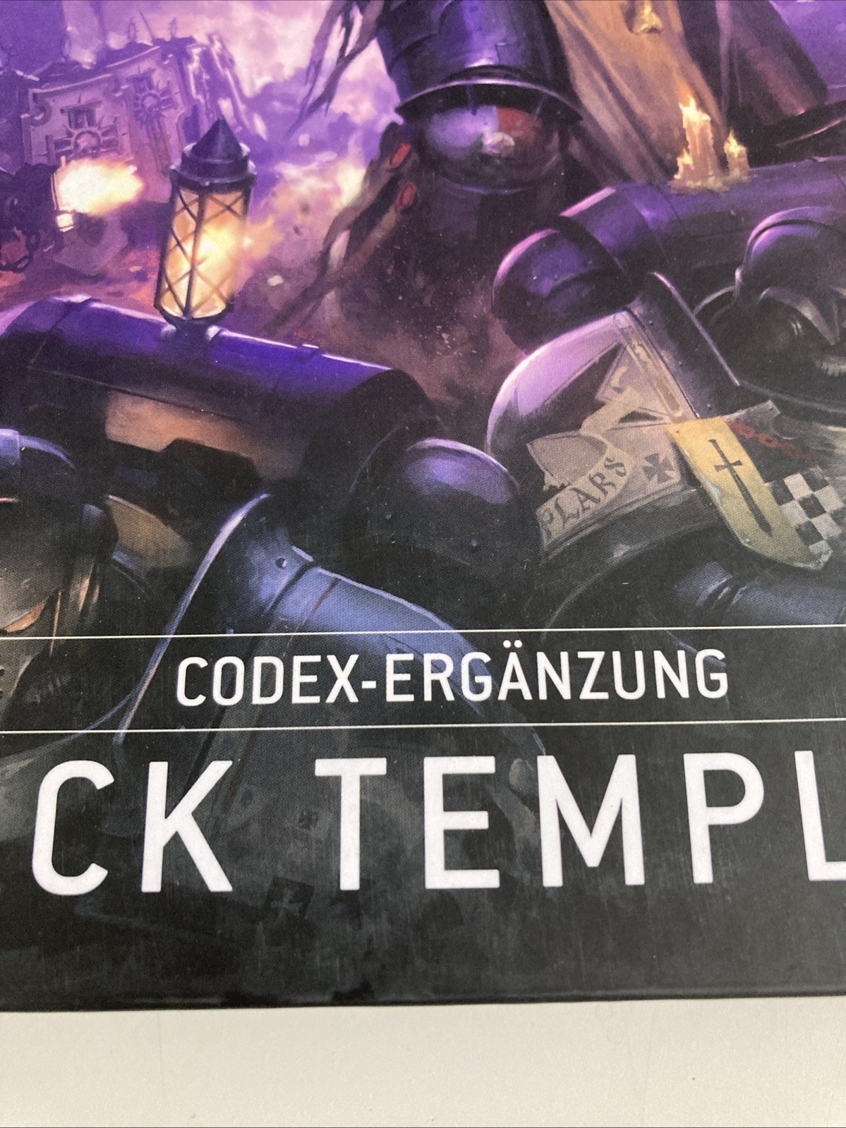 Warhammer 40K Black Templars Codex Supplement Hardback Book In German, No Seal