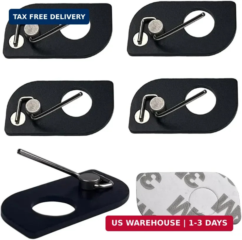 4Pcs Archery Magnetic Arrow Rest Adhesive Metal Arrow Rest for Recurve Bow Outdo