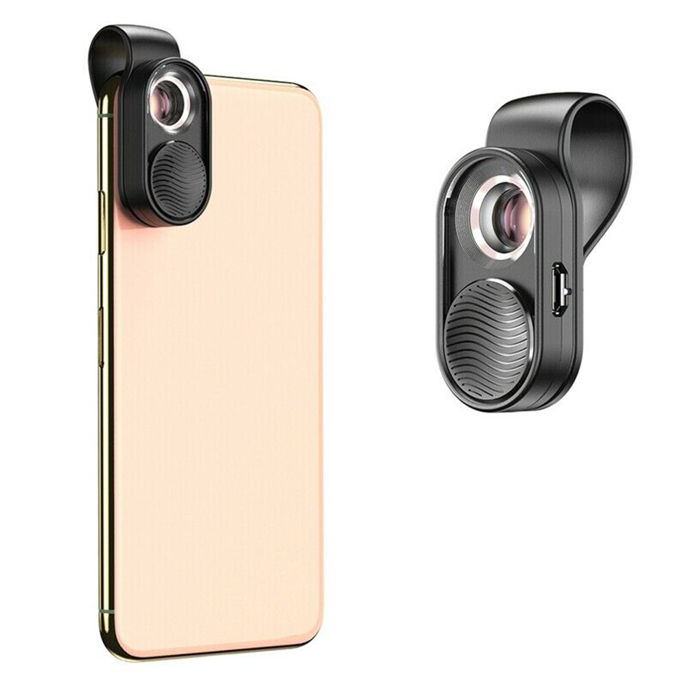 Pocket 100X Microscope Lens Mobile Phone High-Magnification LED Light For iPhone