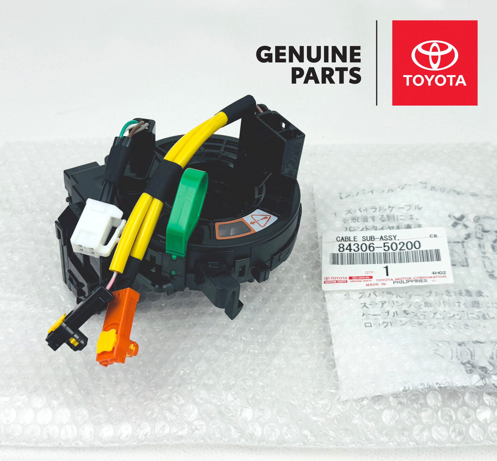 84306-50200 Lexus LS460 LS600h LX570 OEM Genuine Clock Spring Spiral Cable oem