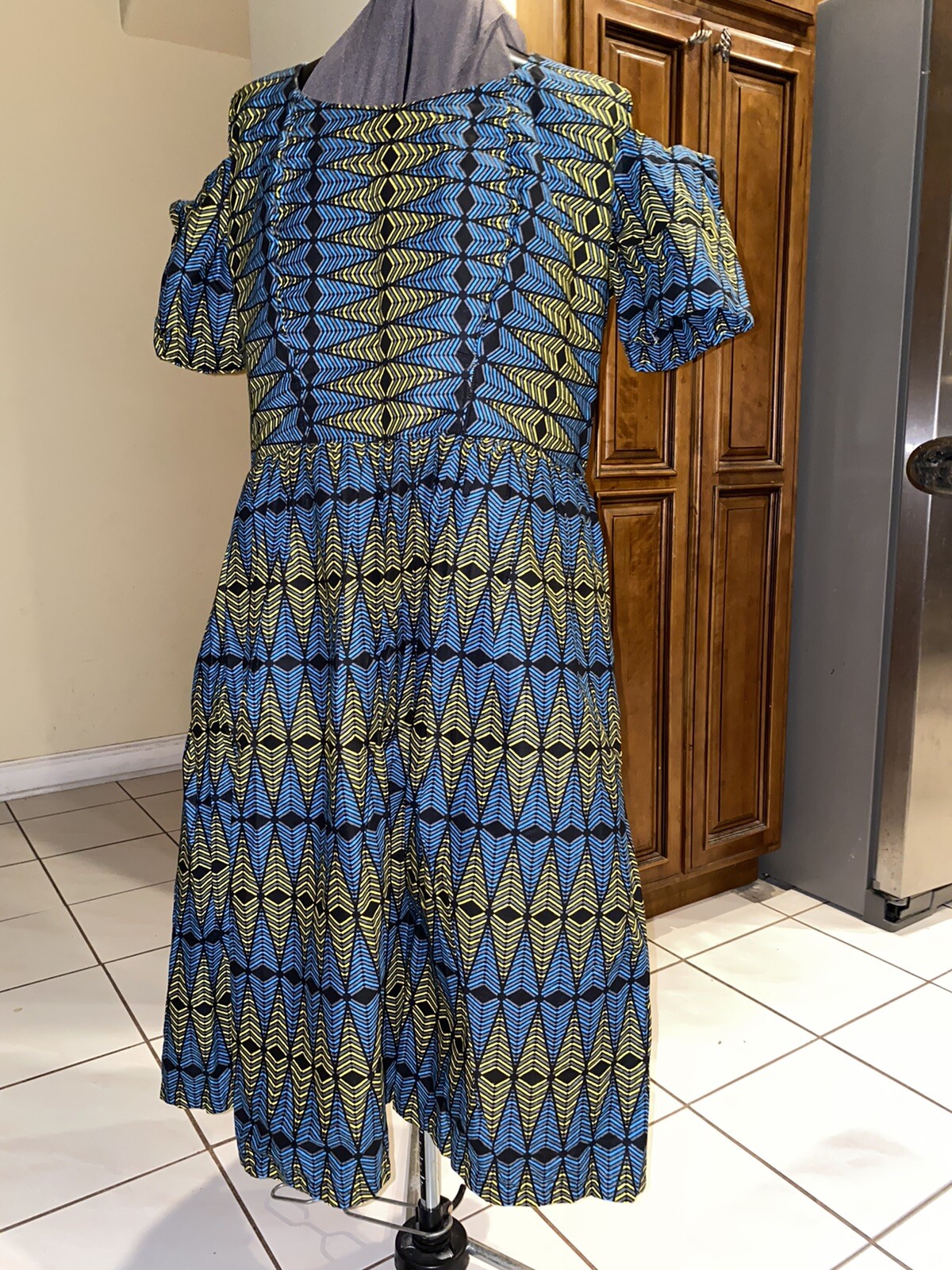 NIGERIAN AFRICAN WAX ANKARA DRESS ( CULTURAL& ETHNIC CLOTHING AFRICA )