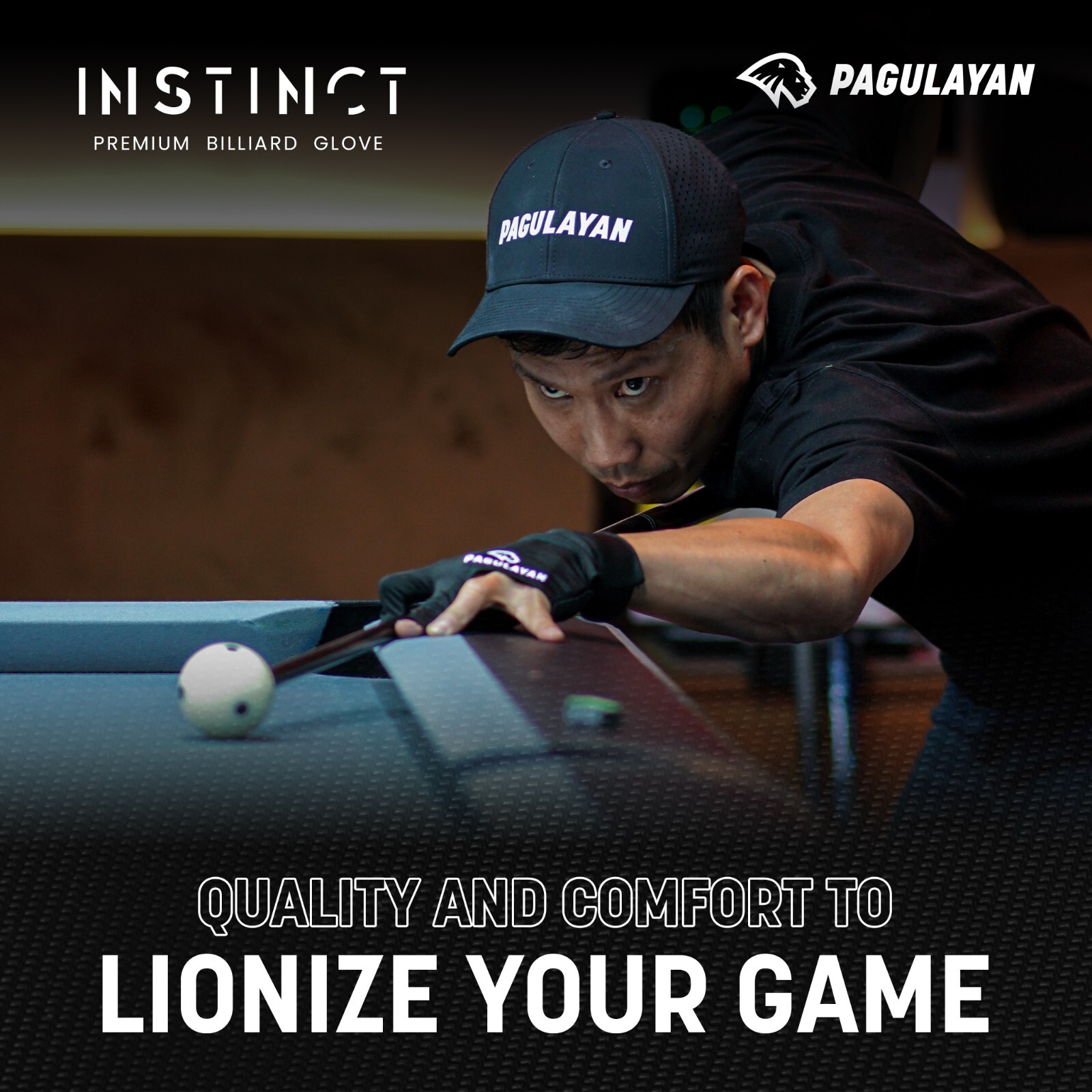 Pagulayan INSTINCT Pool/Billiard Glove, Left Hand - Small/Medium - 4 SIZES