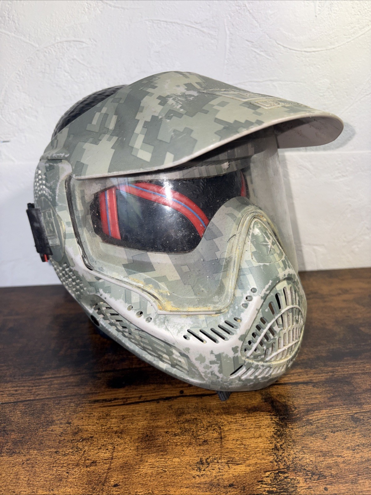 US ARMY Digital Woodland Camo Full Face Cover Paintball Mask Adult (L9)