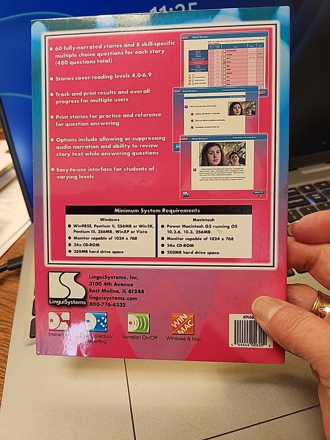 2 Linguisystems READING COMPREHENSION Speech Language Therapy CD-ROM