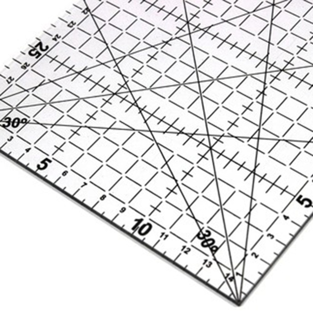 Multifunctional Portable Sewing Ruler Quilting Hemming for Fabric