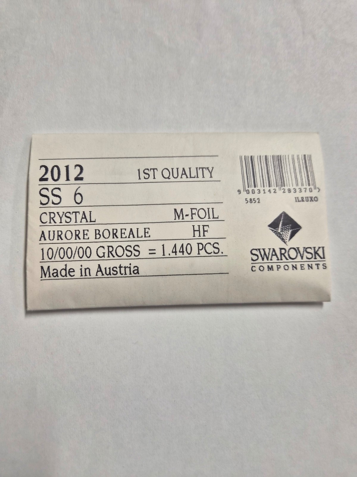 Swarovski  Hotfix Rhinestone SS6 Crystal Aurore BorealeI(AB)  1440 pcs