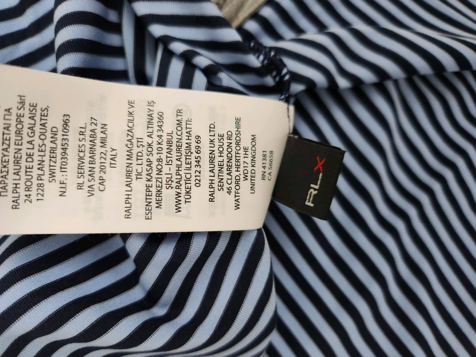 RLX Ralph Lauren Performance Newport Navy Golf Polo Shirt Men's Size Large