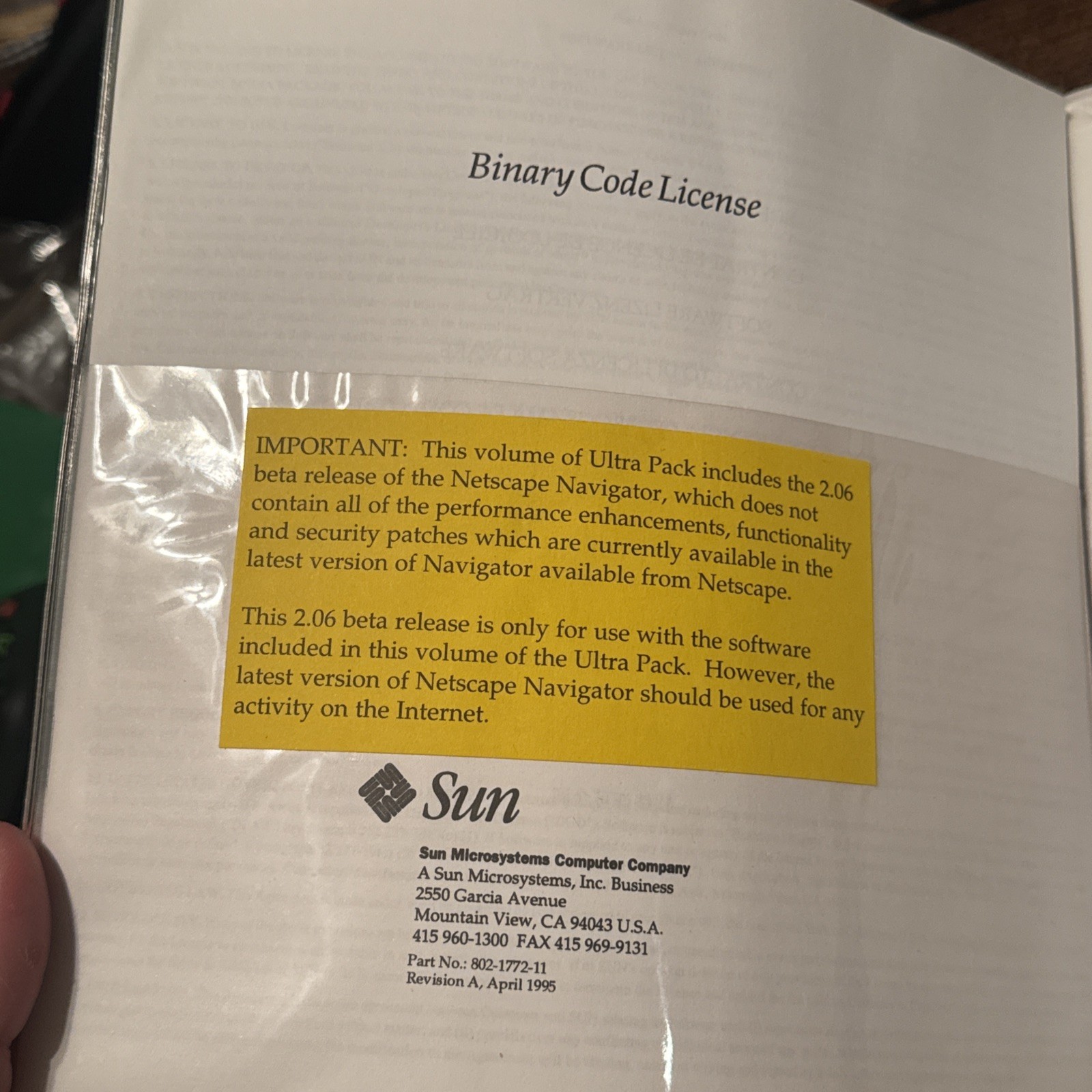 Sun Microsystems Ultra Pack Volume 1 Software CD - Java Showme video Whiteboard