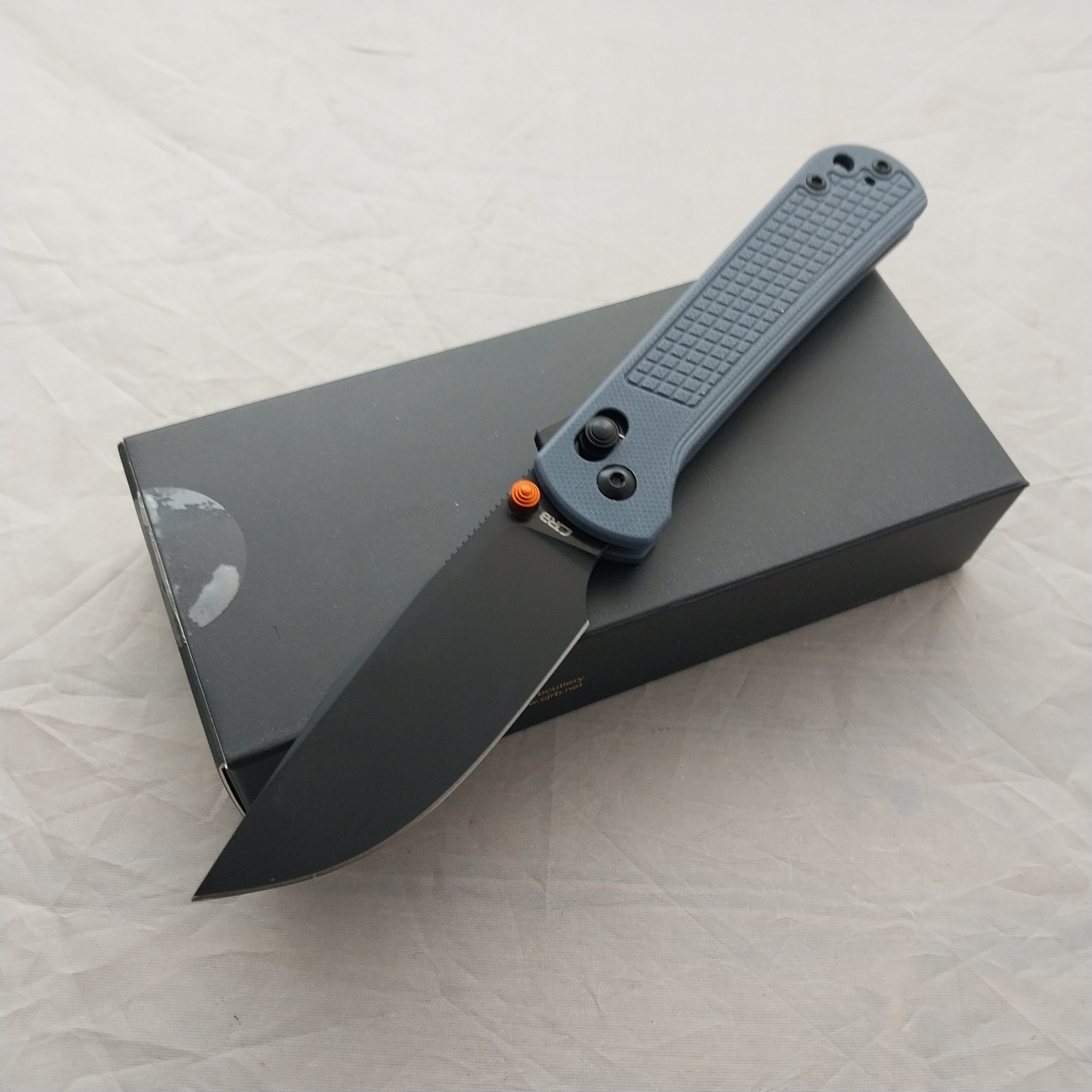CJRB Bolt Recoil Lock V2 Blue-Gray G10 Folding AR-RPM9 Pocket Knife 1960BGY