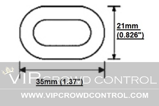 6mm Plastic Safety Chain VIP Crowd Control