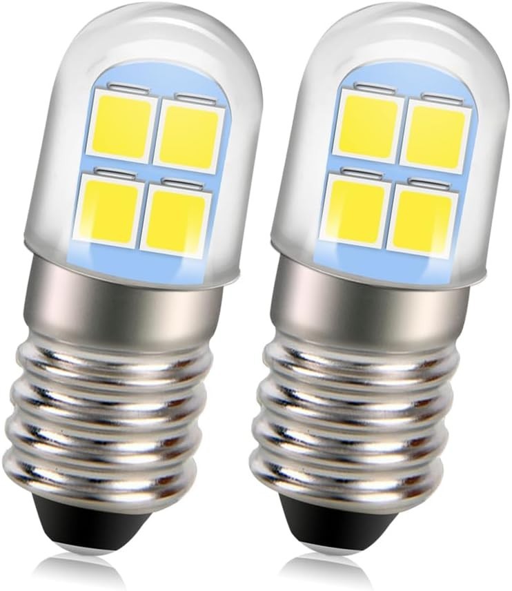 Multi-Purpose E10 LED Flashlight Bulb - 240LM, Cool White, Easy Install