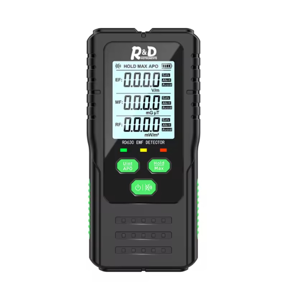 RD630 EMF Meter 3-in-1 Radiation Detector EMF RF MF EF Tester Handheld
