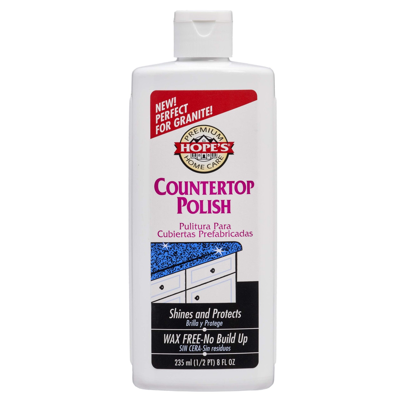 HOPE'S Countertop Restoration Polish - Shines and Protects with No Build-Up