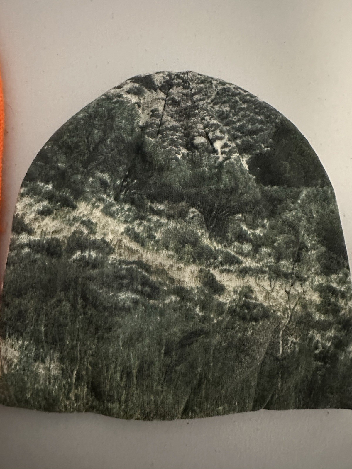 2 Hunting Hats 1 Orange And 1 Camouflage