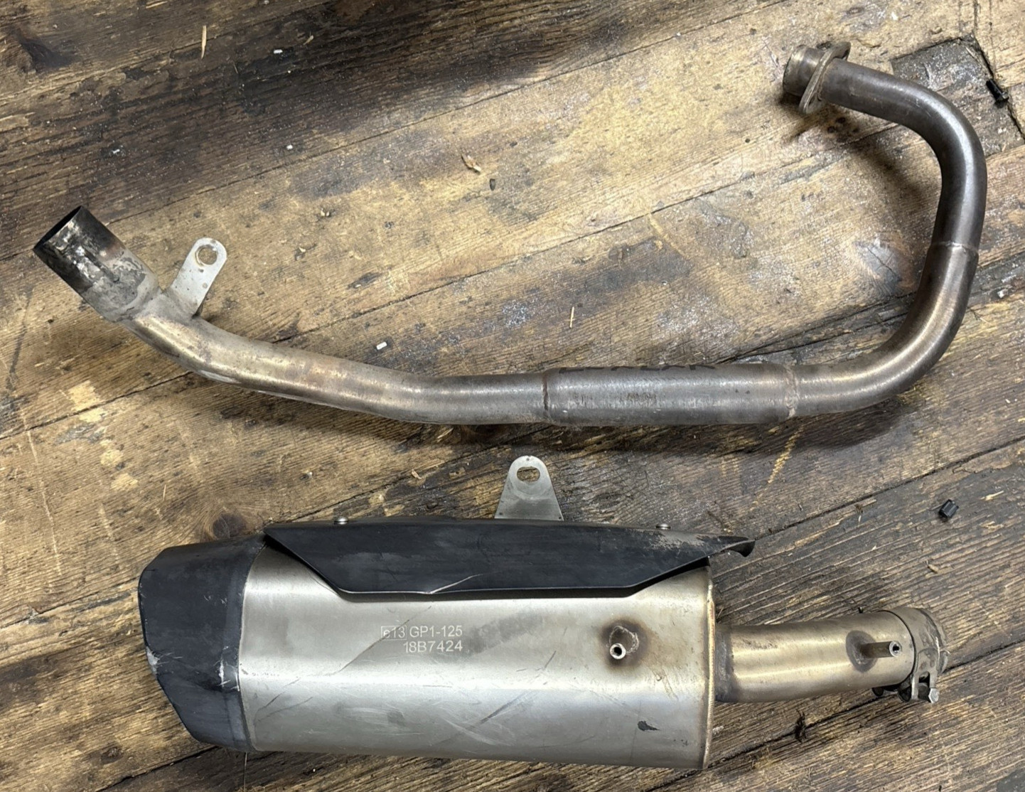 2019 Lexmoto LXR125 Standard Exhaust System