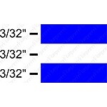 9/32" X 150' Two Line BLACK Universal Products Pin-Striping