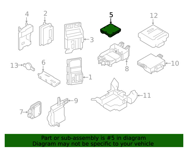 Genuine Audi Control Module 8W1-907-064-EH