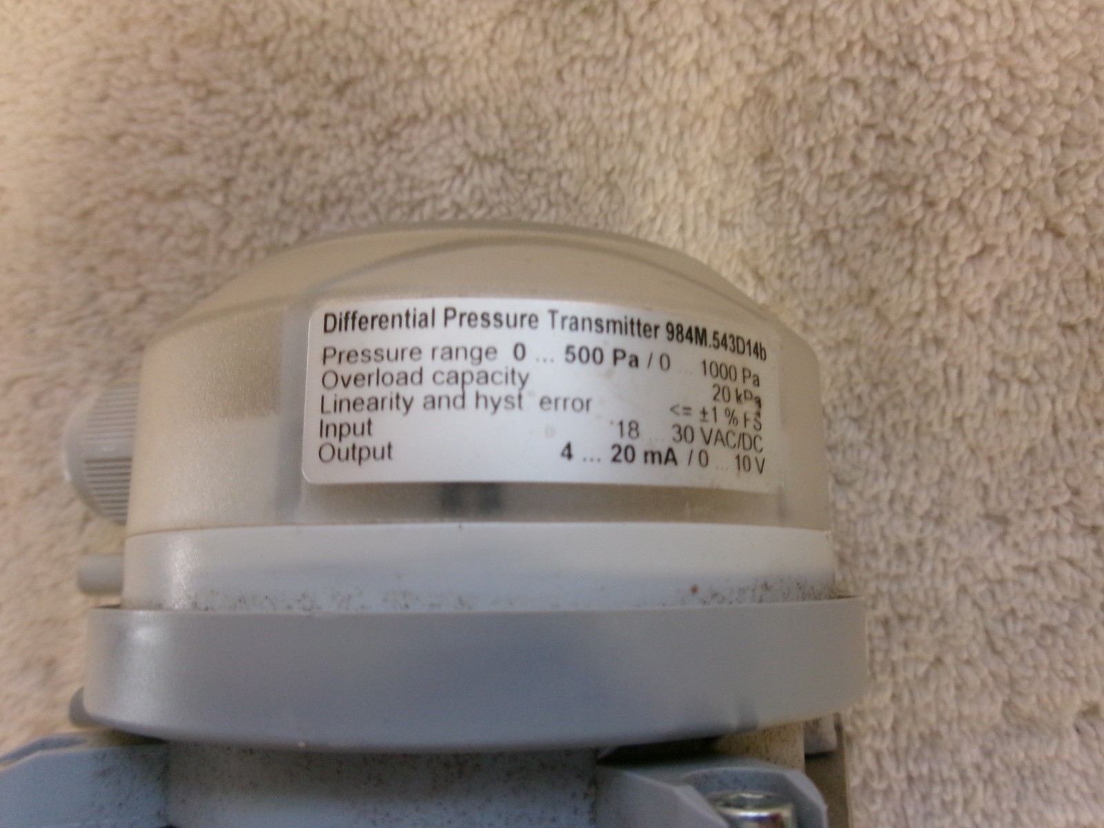 Beck Differential Pressure Transmitter 984M.543D14b #1