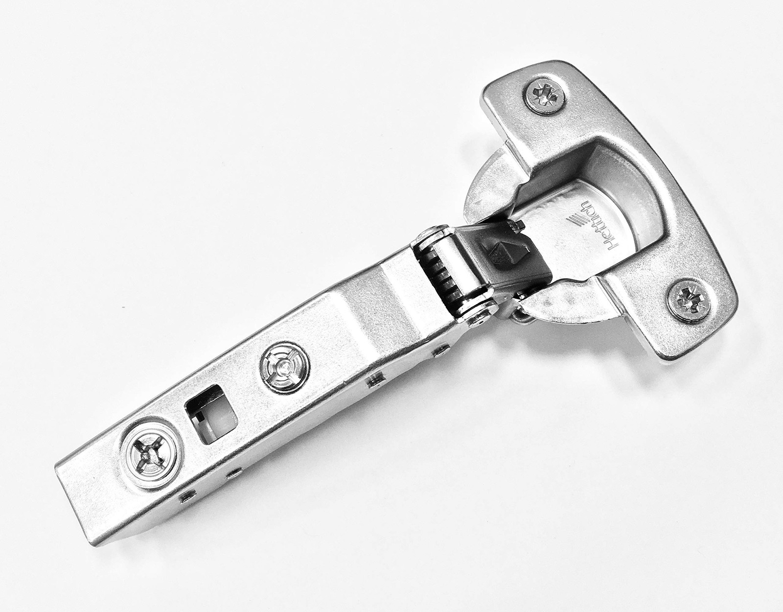 Hettich Euro 110 Soft Close Full Overlay Hinge & 0 mm Face Frame Plate Combo ...