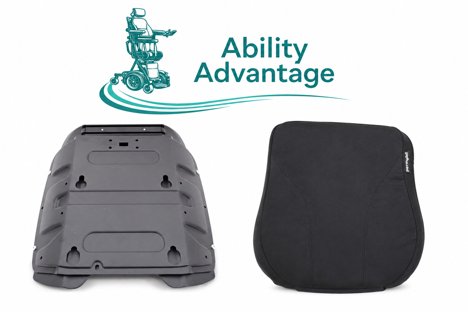 Permobil 16” wide Backrest Kit & 16” wide x 22”-24” foam back pad w/Stretch-Air.
