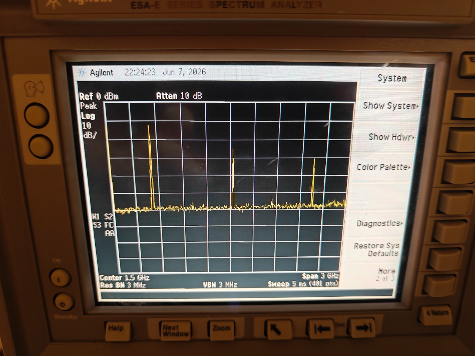 Agilent E4402B Spectrum Analyzer 9 kHz-3 GHz
