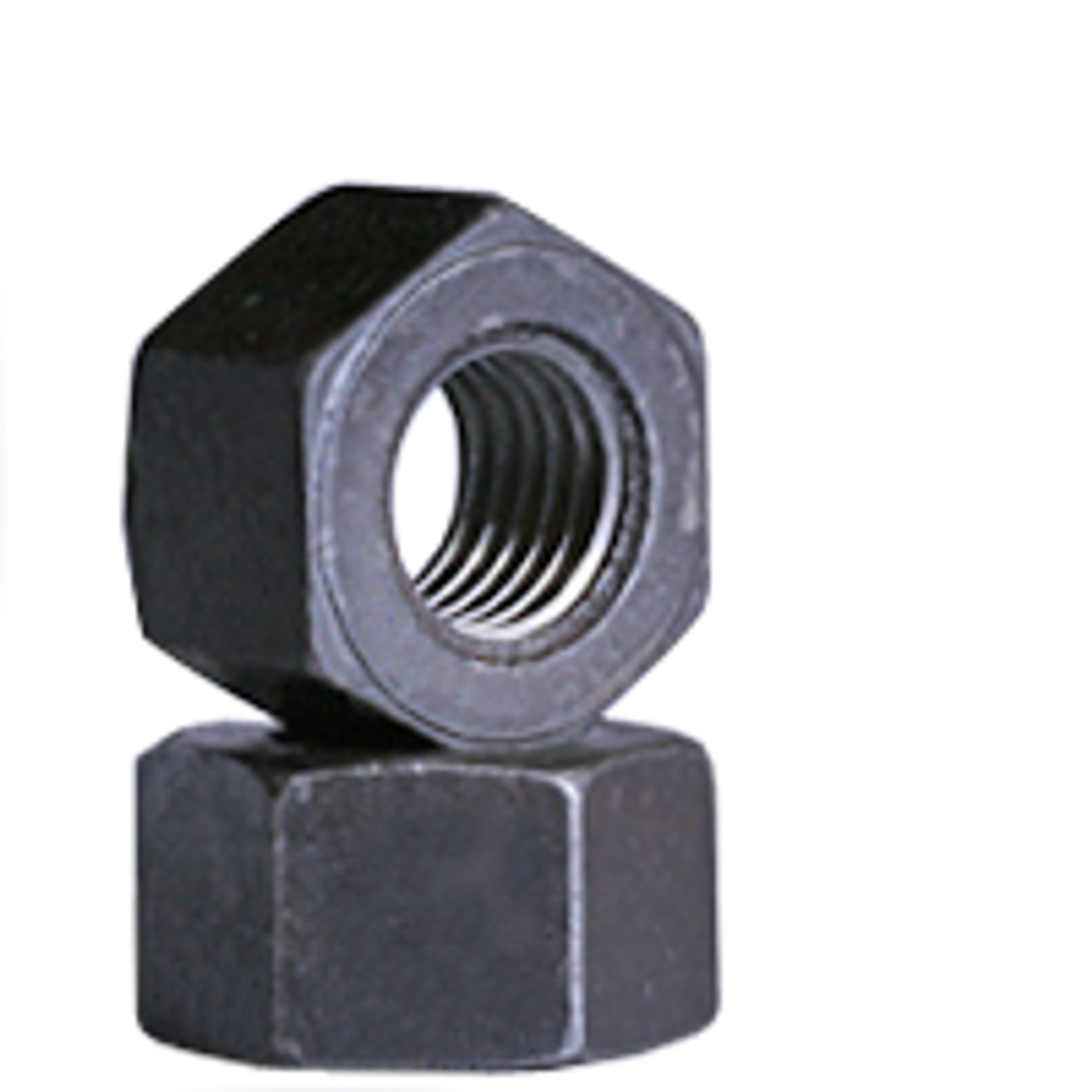 3/8"-16 Heavy Hex Nuts, Grade 2H, Coarse, Plain, Medium Carbon Steel, 25 Pack