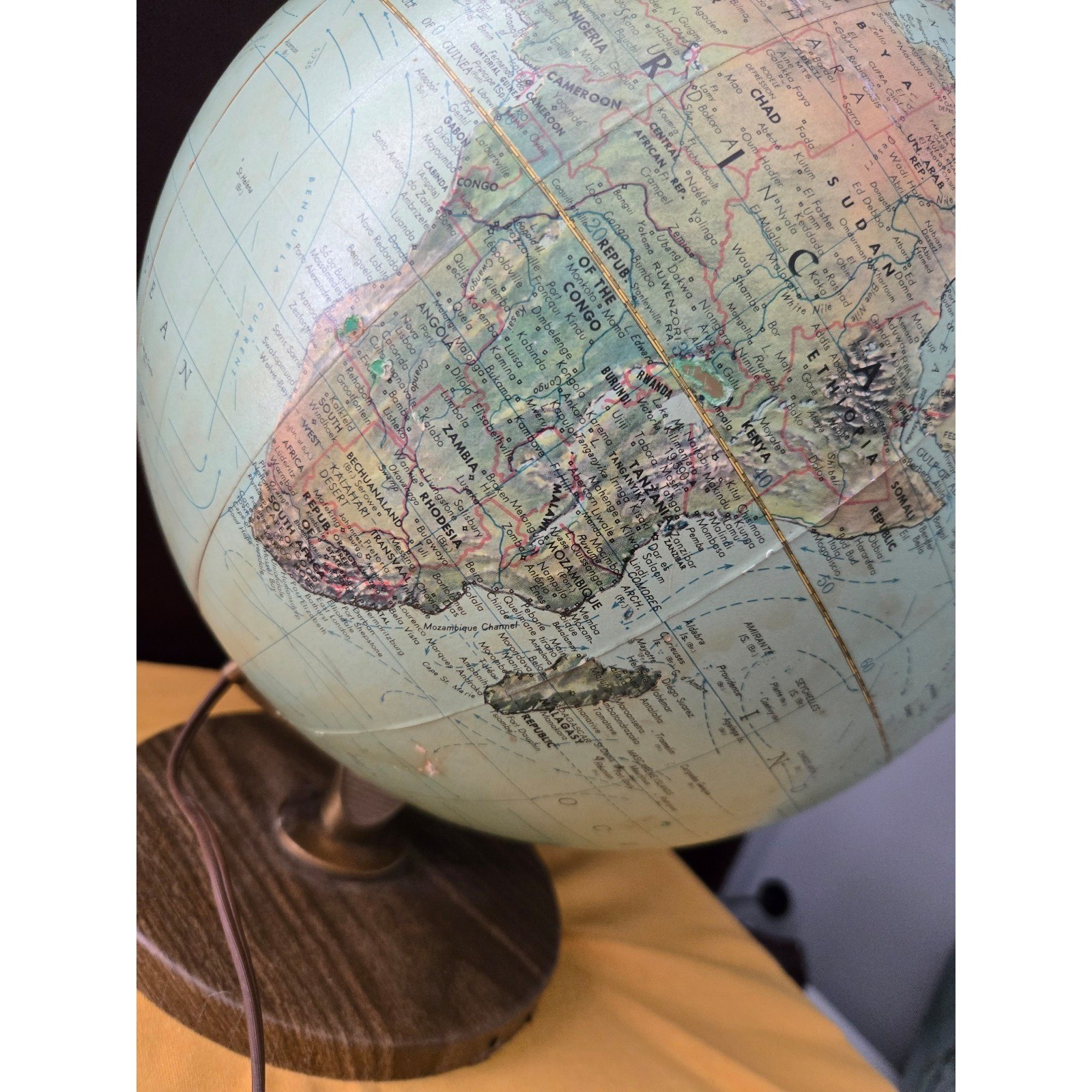 Vintage Replogle Illuminated World Globe