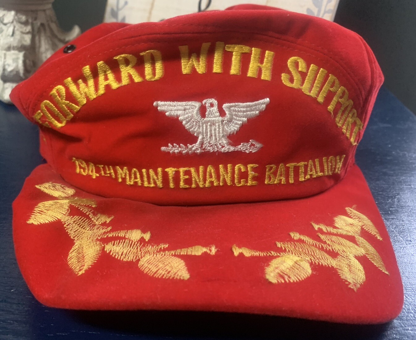 Vintage US Army KOREA 1984-1985 194th MAINTENANCE Colonel Hat Cap Scrambled Eggs
