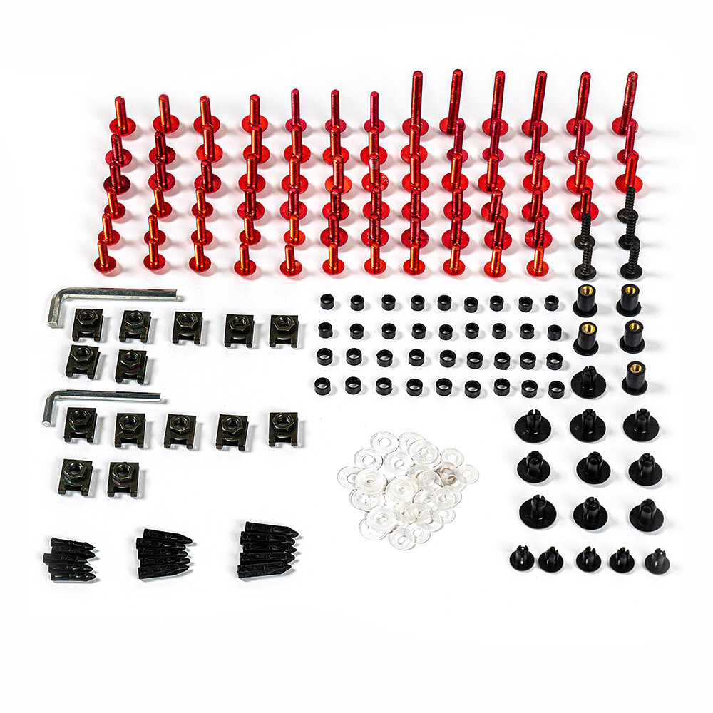 Red Fairing Bolts for Kawasaki Z900 2017 2018 2019 2020 2021 Full Fairing Screws