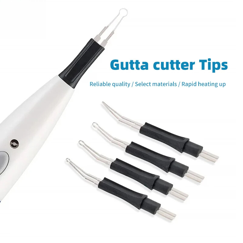 4pcs Dental Heated Gutta Cutter Tips Gutta Percha Point Heating Cutter Tooth