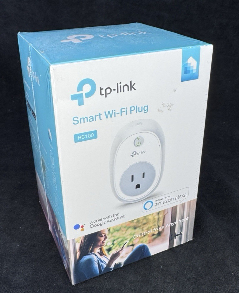 TP-Link Kasa HS100 V2 Smart WiFi Plug 2.4GHz Alexa Google Assistant New Sealed