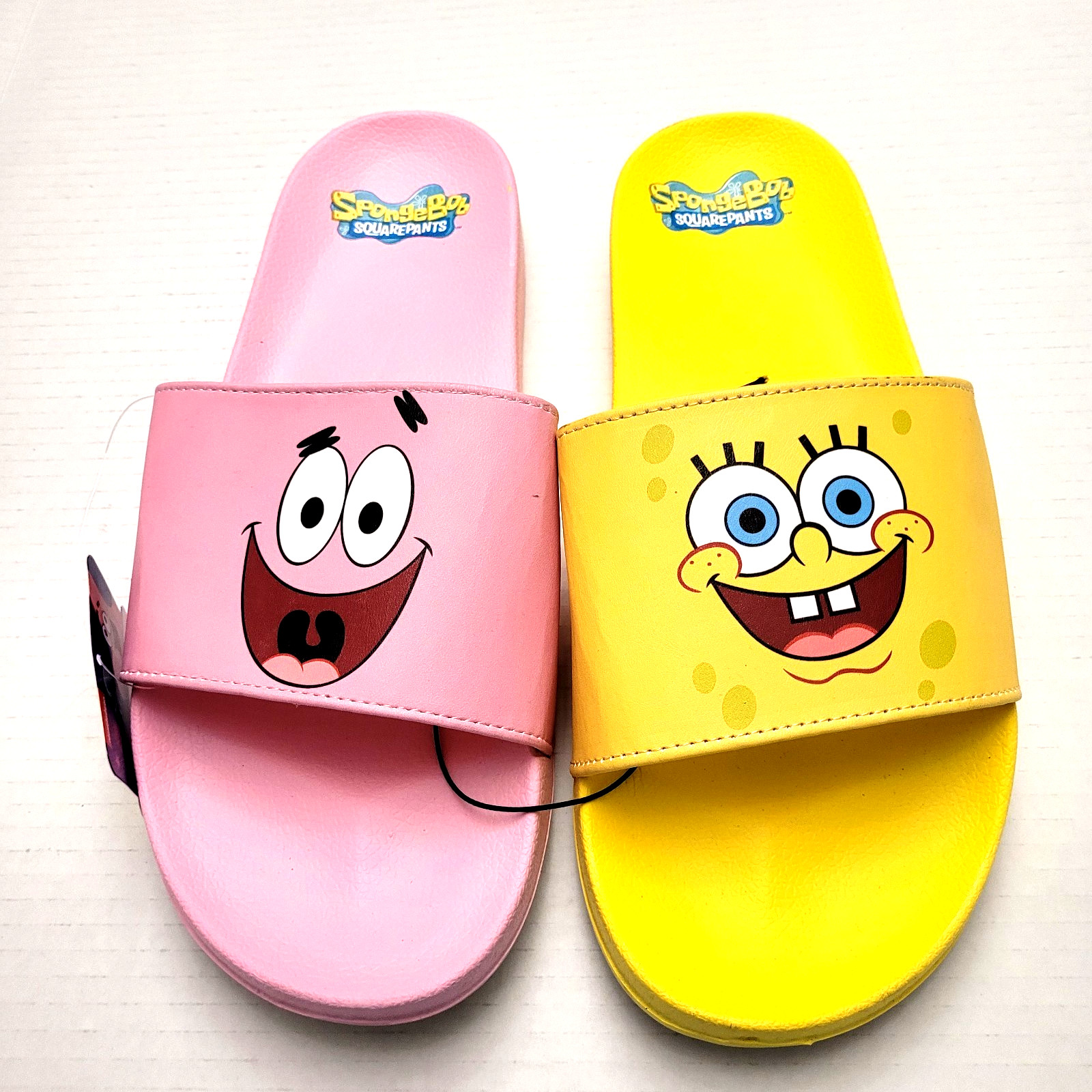 Spongebob Squarepants & Patrick Star Slip On Slides Sandals Flip Flops Men 12
