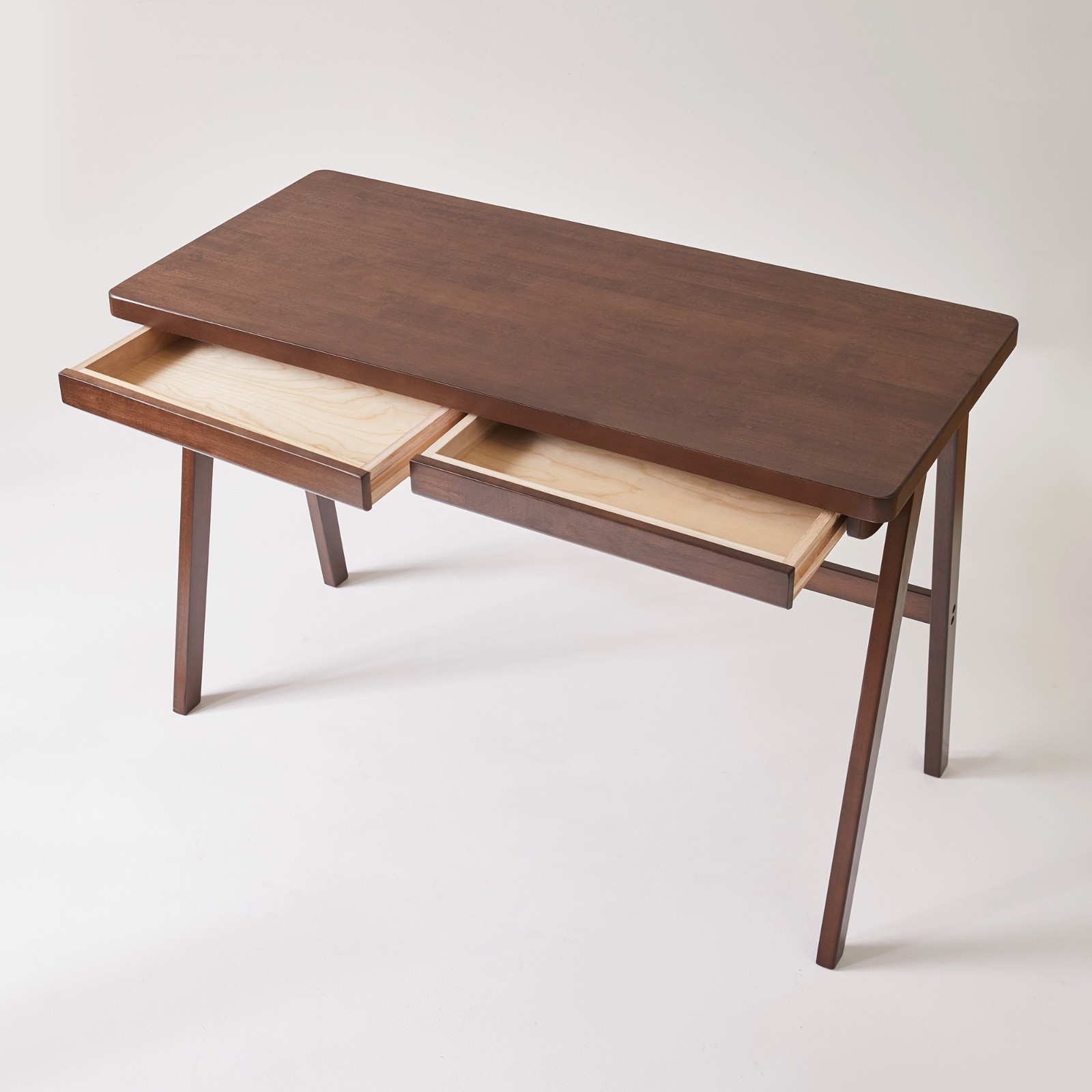 Retro Computer Desk Gaming Writing Study Table With Storage Drawers No Chair