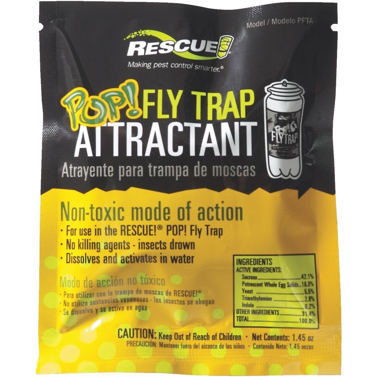 (12 PACK)  Rescue Fly Trap Attractant Refill Model: PFTA-DB12