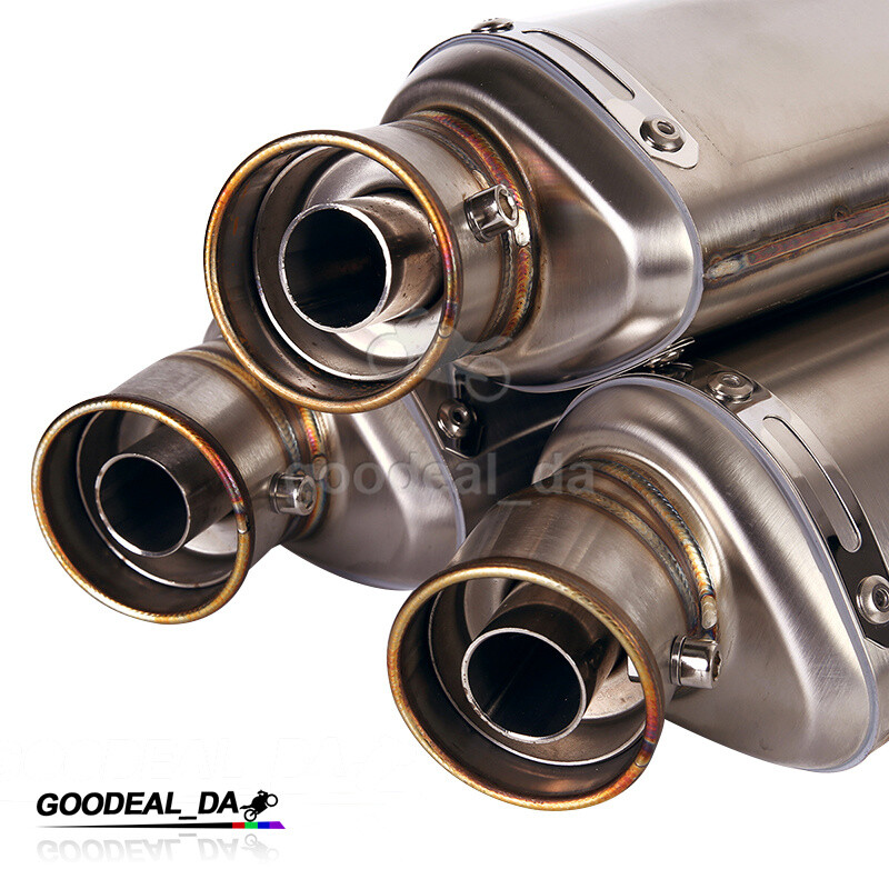 Universal Motorcycle 51MM Exhaust System Muffler Can Tips Pipe DB Killer Slip On