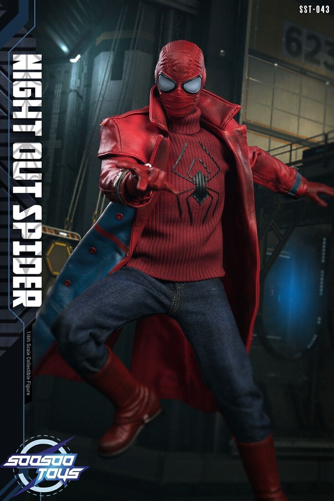 Soosootoys SST-043 1/6 Nightout Spider-Man 12" Action Figure Model Toy New