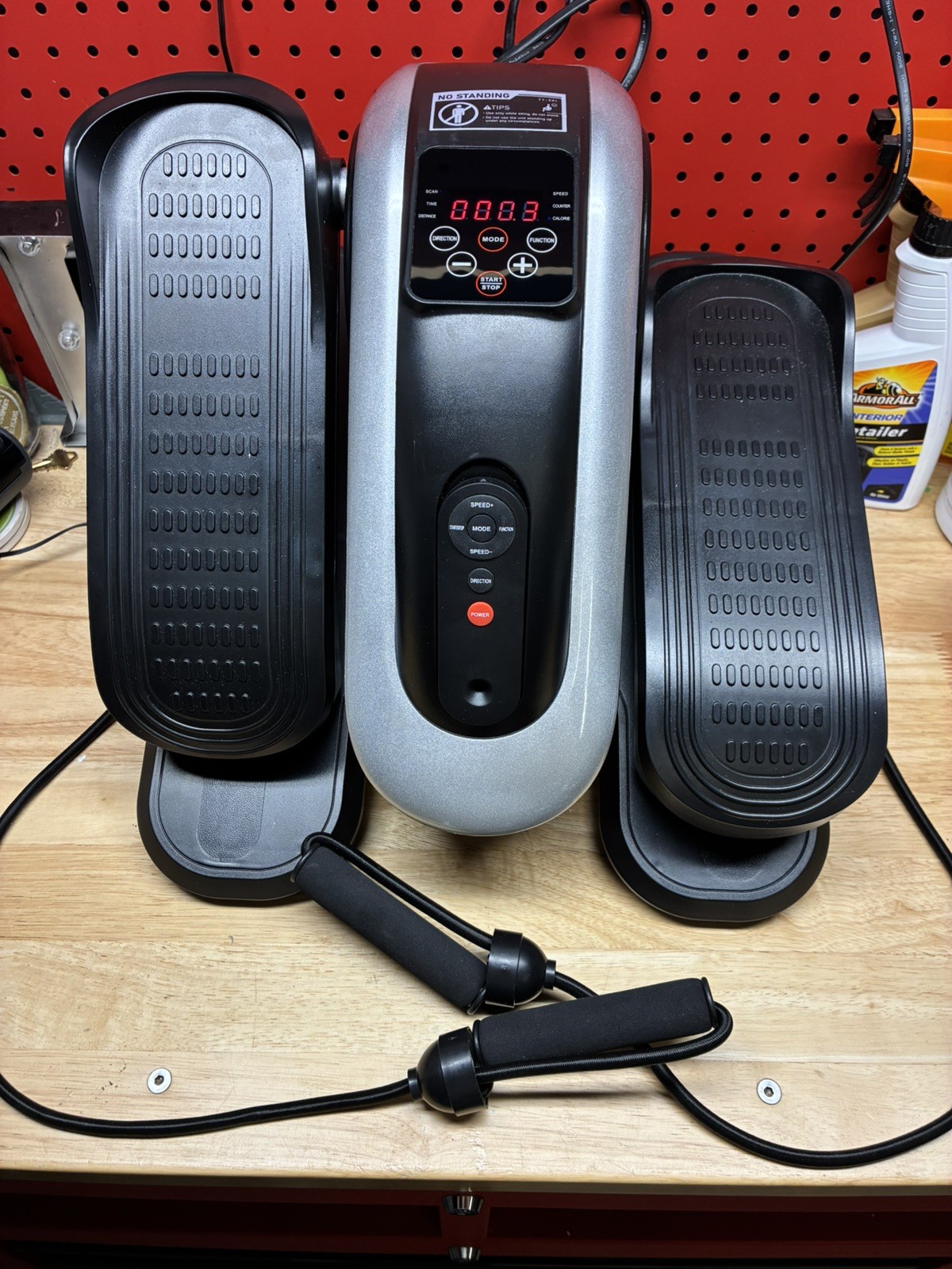 LVPIMAN Motorized Under Desk Elliptical Trainer-Seated Pedal Exerciser w/ Remote