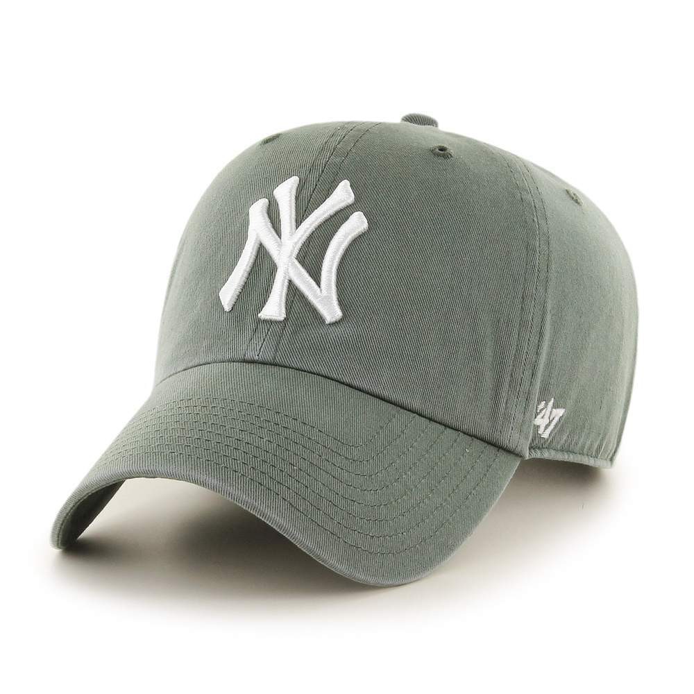 47 MLB New York Yankees 47 Clean Up 100% Cotton Cap, Adjustable, Moss Green