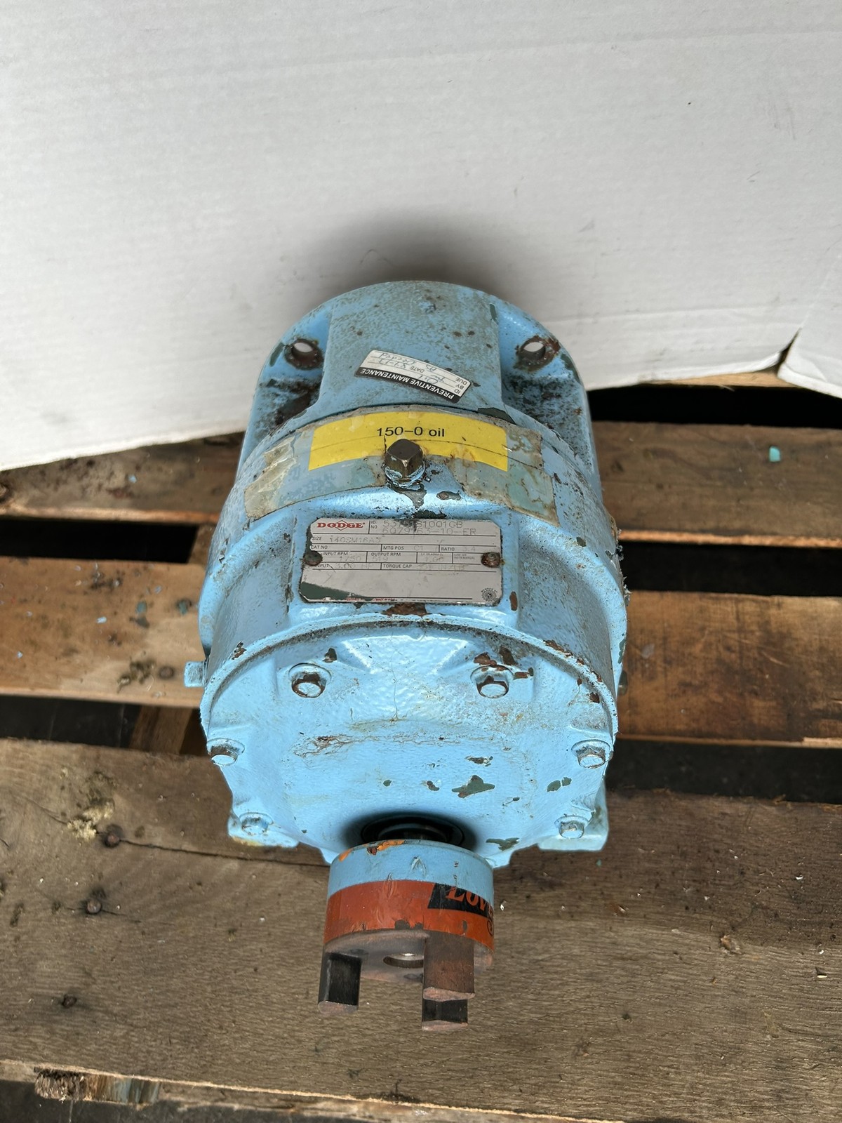 Dodge 140SM16A3 Gear Reducer 5315181001GB6079163-10-ER 3HP 351 in-lbs 3.4 Ratio