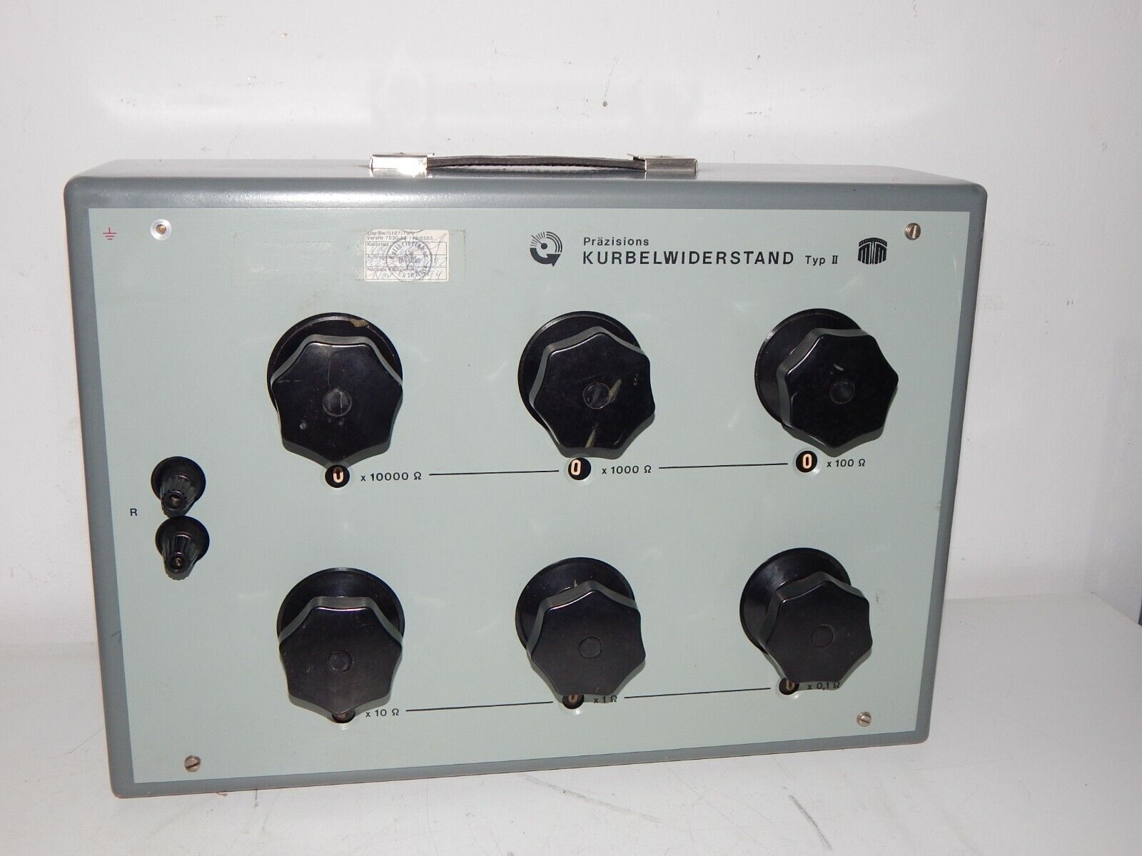 Measuring device precision crank resistance Type II VEB resistance box...