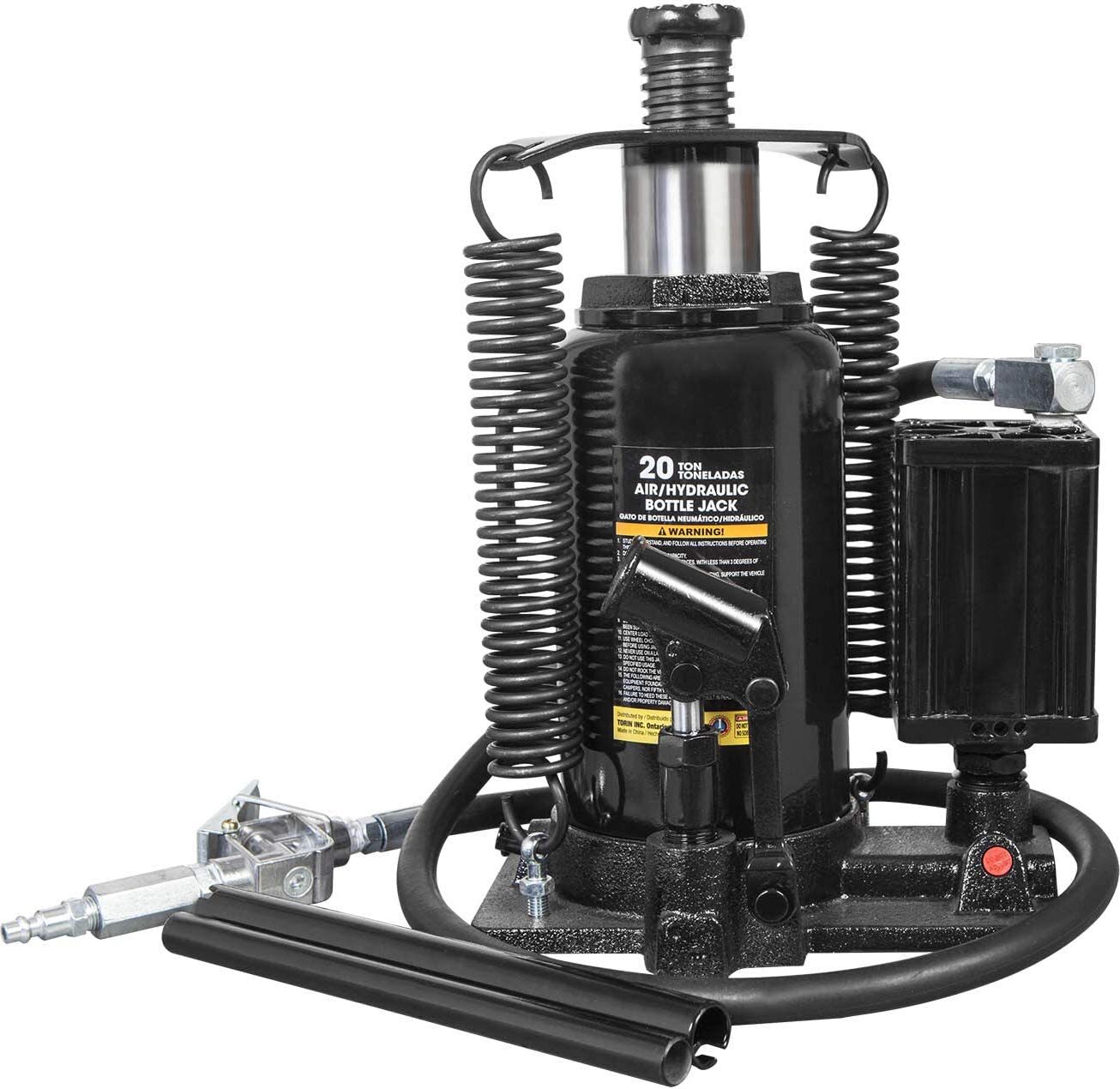 Torin 20 Ton Pneumatic Air Heavy Duty Bottle Jack Manual Pump,ATA92006