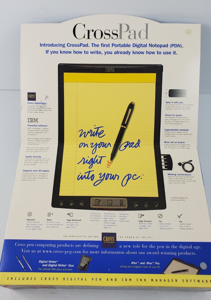 CrossPad portable digital notepad