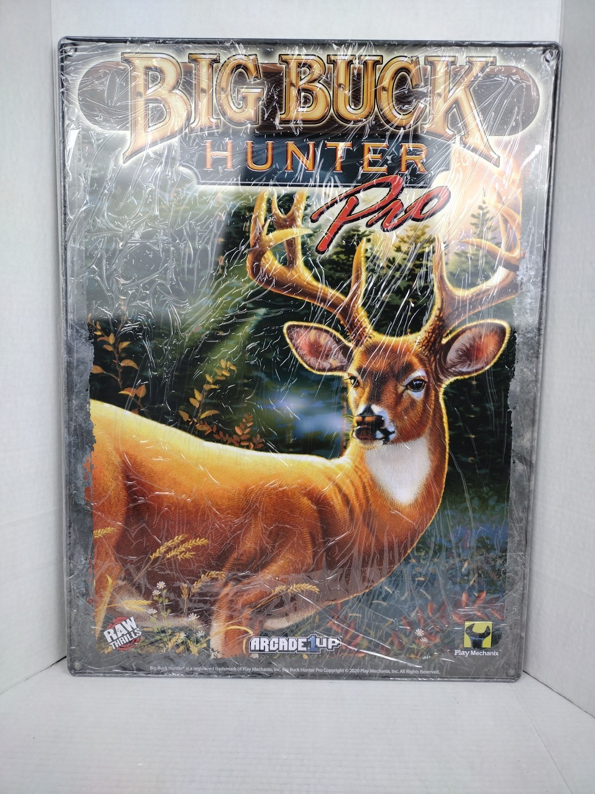 Arcade1up Big Buck Hunter Pro Large 24x18 Metal Promo Gamer Sign Play Mechanix
