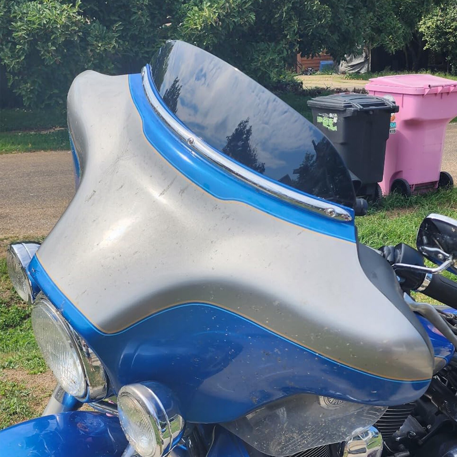 4.5" Windshield-Windscreen For Harley Electra Glide Classic FLHTC FLHTCU 1996-13